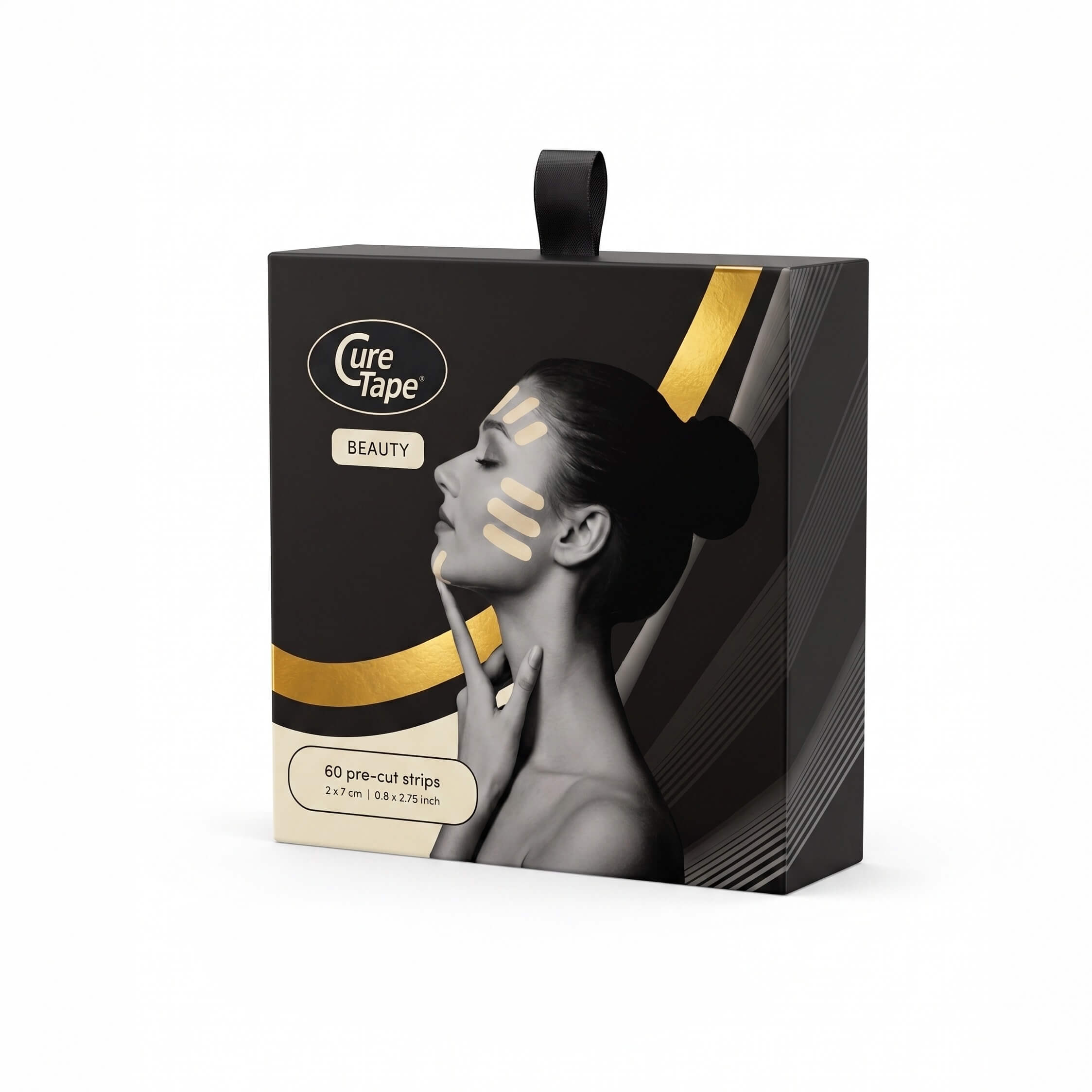 CureTape® Beauty Pre-cut (60 strips) - Face Taping, Beauty Taping - Image 4